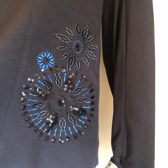 NWT Desigual Blazer w/ Blue Accents and Lining - Picture 2 of 12